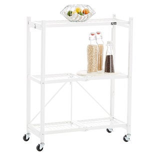 origami folding shelf rack containerstore